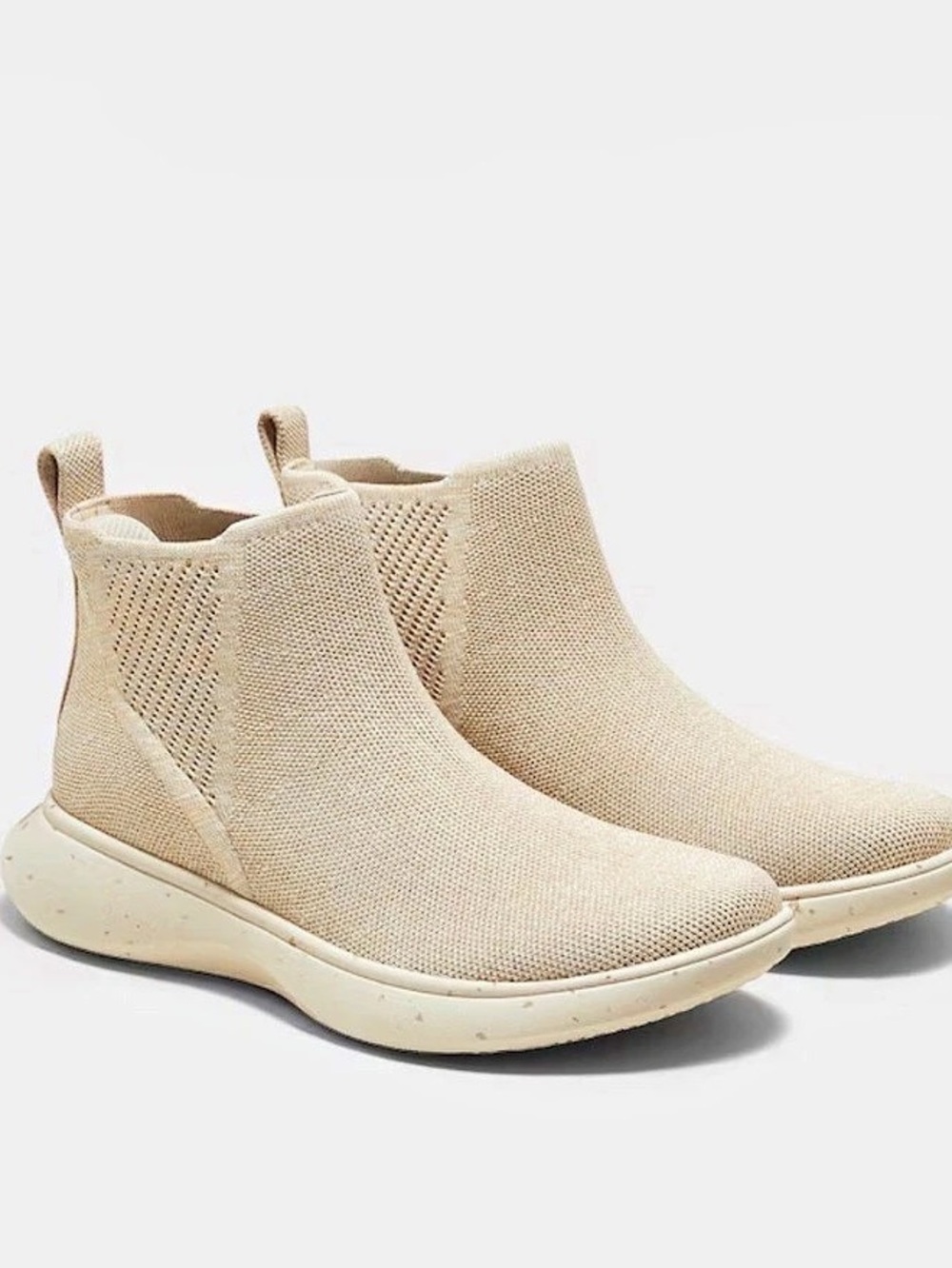 VIVAIA Slip-On Sneaker Boots in Beige